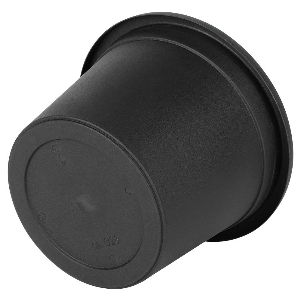 Garden Pot Outdoor Plastic Round Pot Black 27.5x19.5 cm