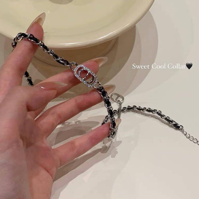 Милое и классное ожерелье с буквами в стиле Spice Girl, женское, легкое, роскошное, нишевое, дизайн, цепочка на ключицу, премиальное ожерелье-чокер Sense, воротник