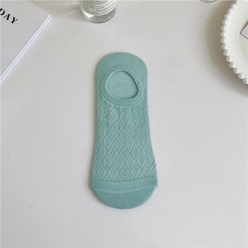 1/5pairs Women's Summer Shallow Invisible Boat Socks Sweat-absorbent Breathable Low-top Socks