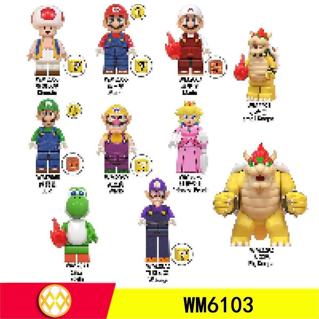 WM6103 Игровой Аниме Серия Минифигурка Луиджи Строительные Блоки Детская Игрушка