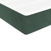 vidaXL Taschenfederkernmatratze Mittel Dunkelgrün 100x200x20 cm Samt