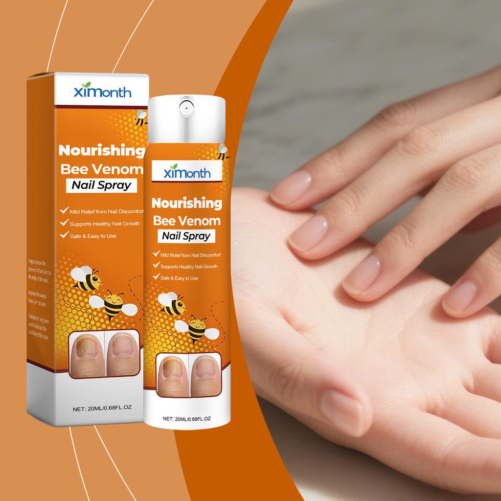 XIMONTH Nail Nourishing Spray Gentle Care Clean Hands and Feet Strengthen Nail Surface Moisturize Soft Cuticles 60ml