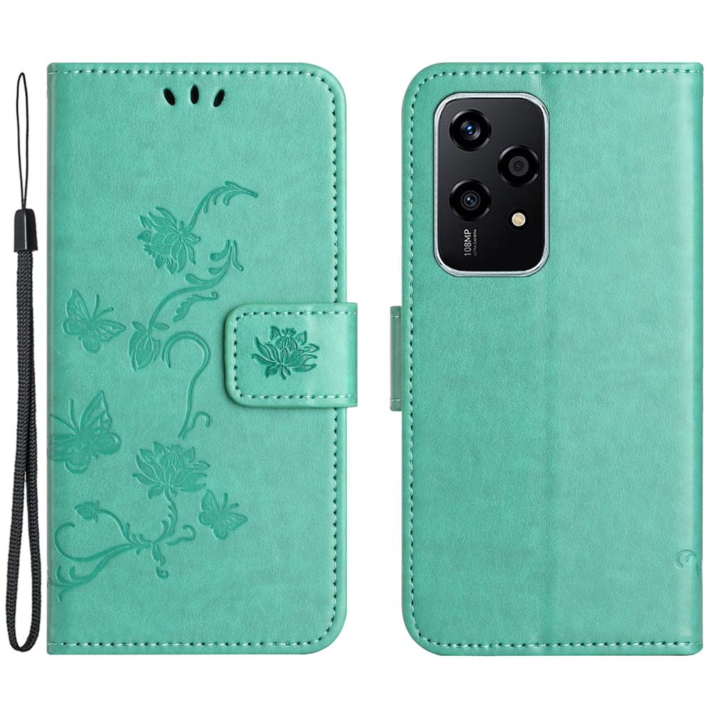 For Honor 200 Lite Case Butterfly Flower Leather Wallet Book Stand Phone Cover