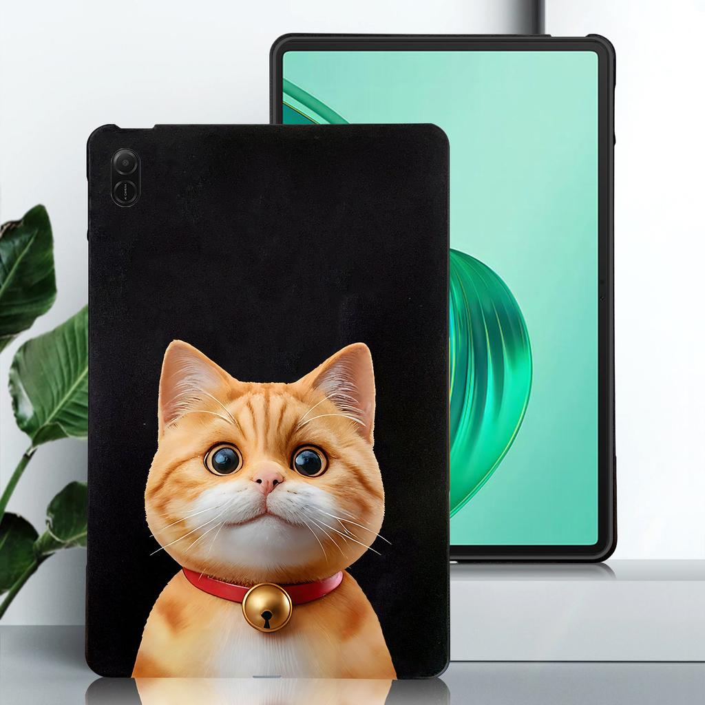 Мягкий черный защитный чехол TPU с изображением щенка и кота для Honor Pad X8A Pad9, противоударный чехол для планшета Huawei MediaPad T5 T10s MatePad SE Air