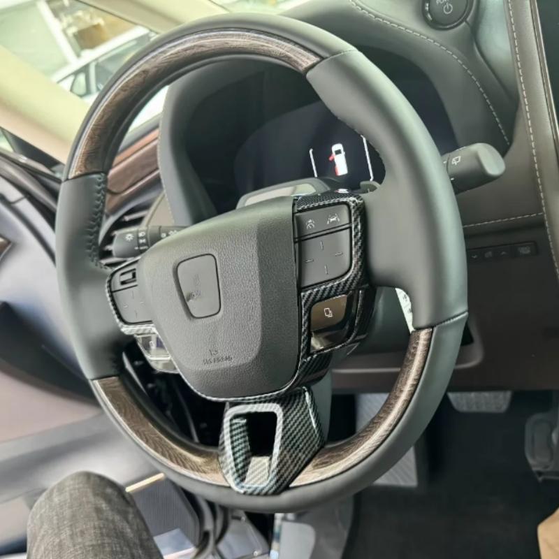 3d Sticker For Toyota Alphard Vellfire 2024 Interior Parts Car Steering Wheel Frame Decoration Trim