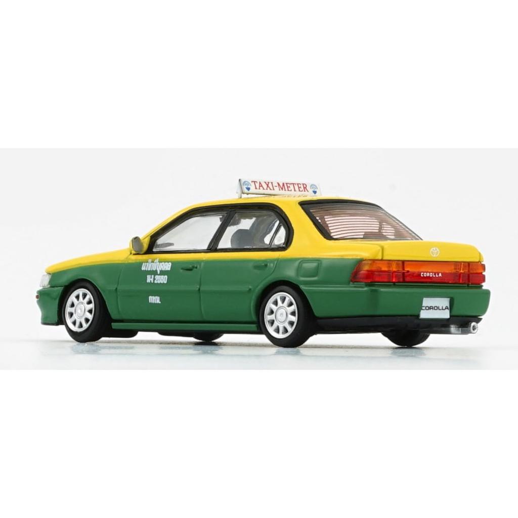 BM Creations 1/64 Toyota Corolla 1996 AE100 Тайландское Такси RHD Металлическая Модель Автомобиля
