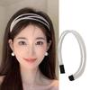 Women Three Layers Pearls Hair Bands Elegant Sweet Headband Hair Hoop Head Band Korean Handmade Wedding Gift Hair Accessories