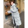 Fashion Winter Womens Thickened Long Down Cotton Coat Loose Warm Padded Jacket Knee Length