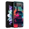 For Samsung Galaxy Z Flip 3 4 5 Hard Black Folding PC Phone Case Sports Car JDM Tokyo drift F1 Luxury For Samsung Z Flip3 Cover