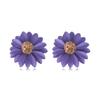 Women Sweet EarDrop Charm Jewelry Earrings Big Flower Ear Stud Temperament