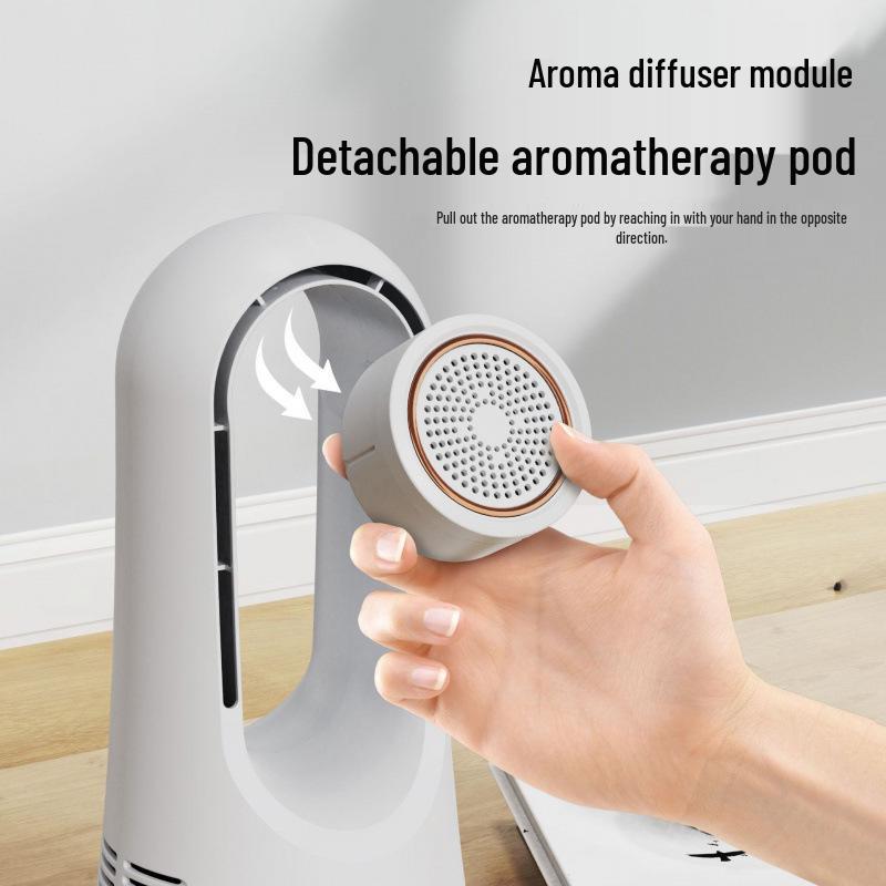 Cross-Leaf Desktop Electric Fan for Dorms and Homes
