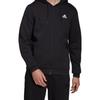 Adidas Embroidered Logo Sport Knit Hoodie Jacket Men Jackets Black HB5081