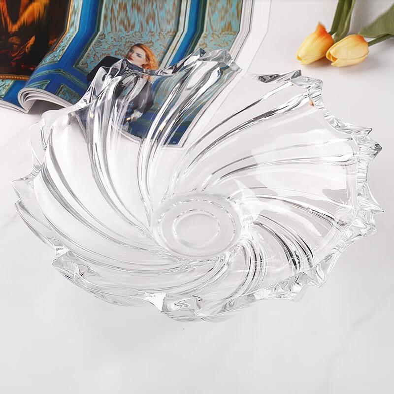 Flavinz European Crystal Glass Fruit Bowl