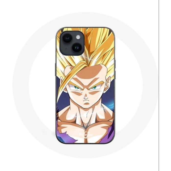 Coque pour Iphone 14 Plus - Maniacase - Dragon Ball Manga - Souple - Noir - Mixte