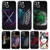 Роскошный прозрачный чехол для телефона «Атака титанов» Shingeki no Kyojin для iPhone 14 13 12 11 Pro Max XS X XR SE 7 8 Plus, противоударный чехол