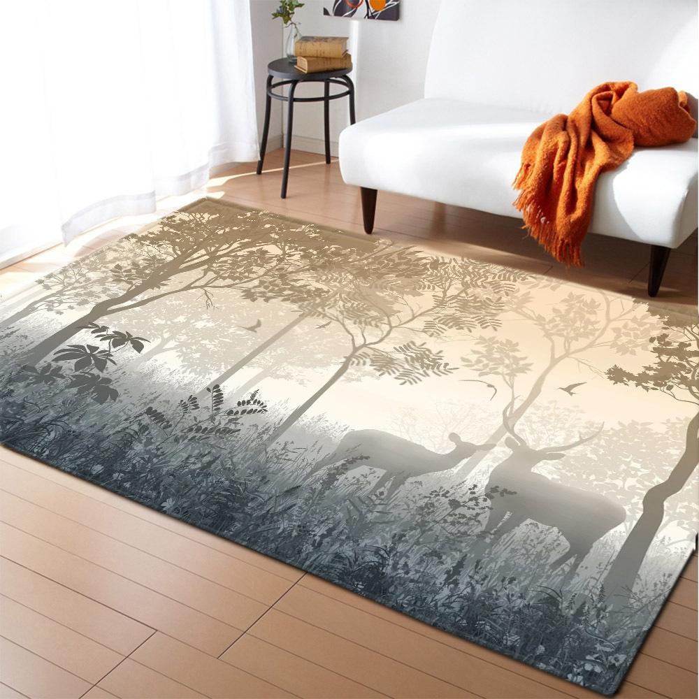 Животное Большой Ковер Перо Ветер Спальня Напольный Коврик