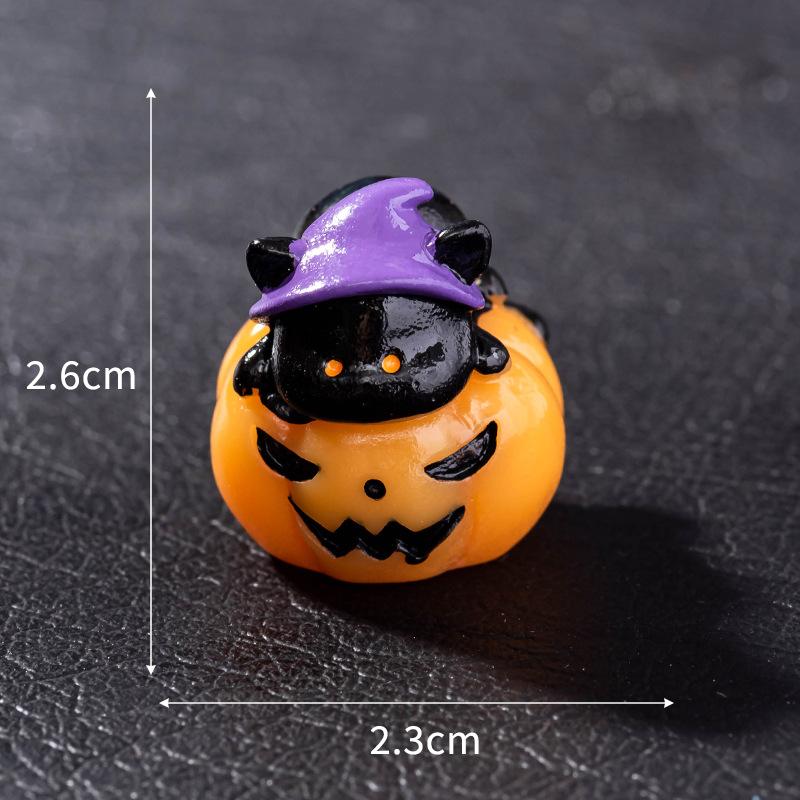 Accesorios Decoración Halloween Figuras Miniatura Momia Calavera Conejo Casa Mágica Fantasma Calabaza Decoración Escena Escritorio Set 8 Piezas