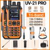 2x Baofeng UV-21 PRO Walkie Talkie Long Range Wireless Copy Frequency Type-C Charger Tri band Powerful Waterproof Two Way Radio