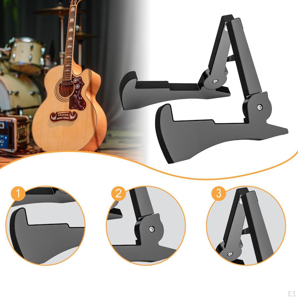 Folding Guitar Stand Floor Holder Foldable Professional Universal Musical Instrument