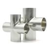 19/25/38/45/51/57/63/76/89/102mm Outer Diameter SS304 Stainless Steel Sanitary Welding 4-way Pipe Fittings Splitter Self-made