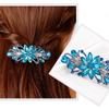 Боковая заколка для волос Женская цветочная заколка для хвоста со стразами Головной убор с пружинным зажимом