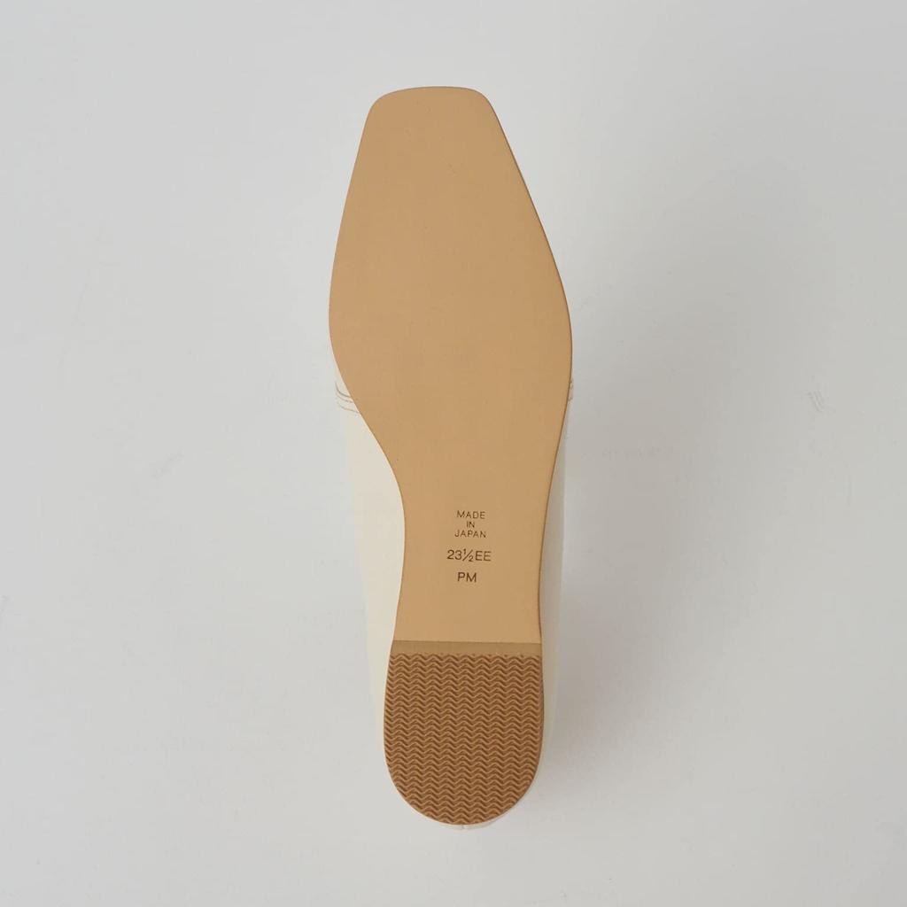 Туфли WELLFIT на низком каблуке, плоская подошва, год изготовления 180113100011 [Diana], Япония, белые, цвет слоновой кости, 23,5 см,