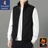 Men's Stand Collar Fleece Lined Padded Vest