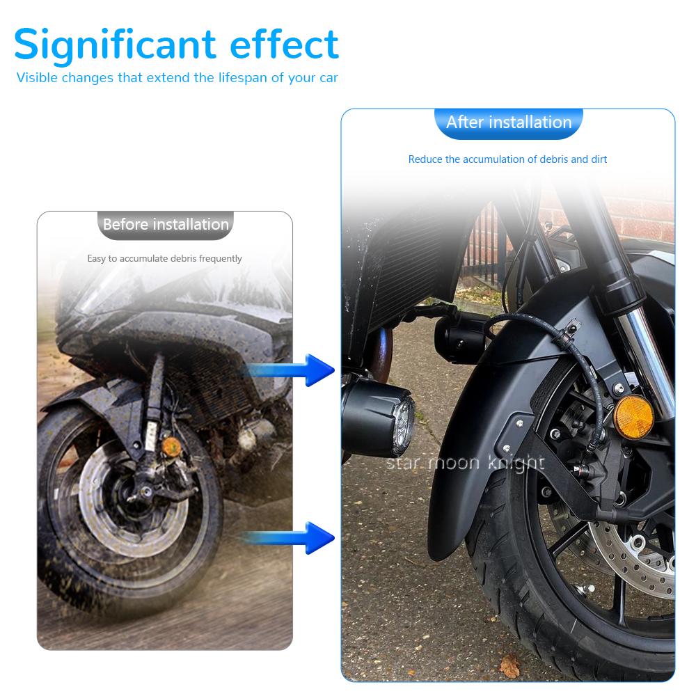 ABS Fender Splash Extension Front Mudguard Extender For Honda NT1100 NT 1100 2022- Motorcycle Accessories