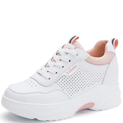 8 см массивные кроссовки обувь осень дышащие летние женские весенние вулканизированные сандалии из натуральной кожи на платформе танкетке мода