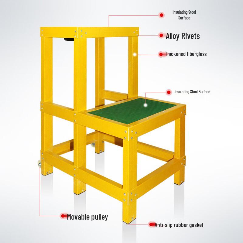 Insulated 2-Step Mobile Work Platform