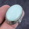 Blue Aragonite Handmade 925 Sterling Silver Jewelry Ring Size 7 For Her G9n39