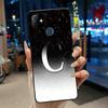 Phone Case For Itel P36 Play/Vision 1 Couple Soft Silicone Anti-scratch Black Shell Elegant Simple Letter Flower Pattern Casing