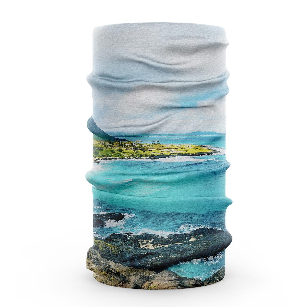 3D Visual Effects Smoother Ice Silk Fabric Face Bandana Scarf Dustproof Neck Gaiter Breathable Unisex Hiking Cycling Headwear