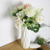Два имитационных букета и простая ваза для творчества, современный простой набор пластиковых ваз для цветов, декор для домашнего офиса