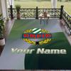 Custom Text Printed Rug Rapid Wien FC Non Slip Floor Carpet For Home Room Decor