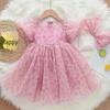 Girls' Summer 2025 Fairy Princess Dress: Fluffy Baby Gauze Skirt