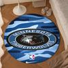 Timberwolves Logo Round mat, Anti-slip Circle Carpet Chair rug For livingroom,Bedroom, doormat home decor Gift Christmas Gifts