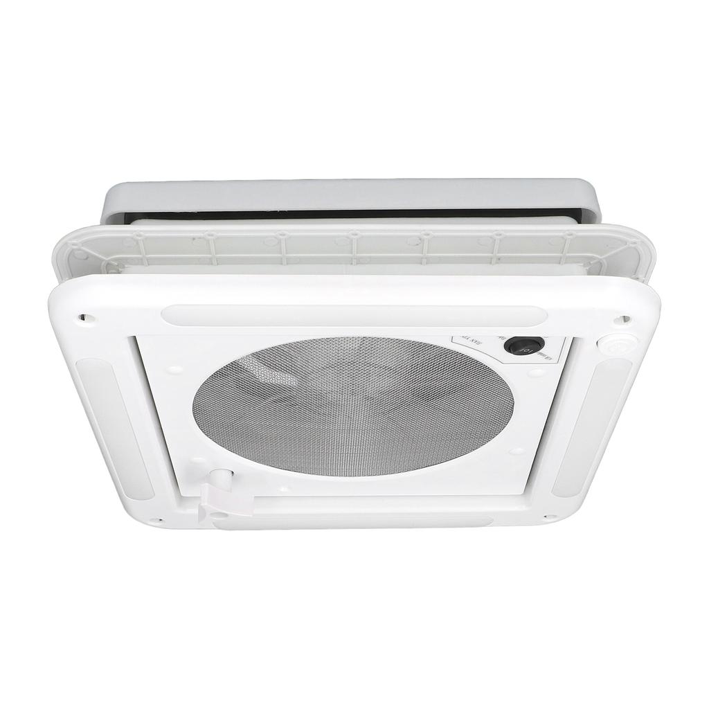 RV Roof Vent Fan 12V 3.6W Reversible Exhuast Fan Air Ventilation Ceiling Fan with Light for Boat