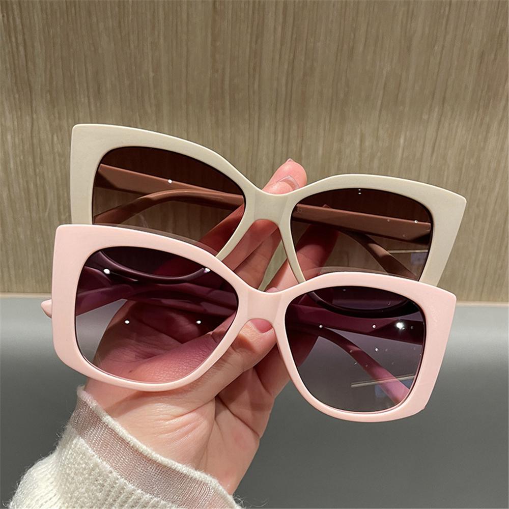 Summer Pink Shades Large Frame Street Shooting Sun Glasses Trendy Photo Propses  for Women