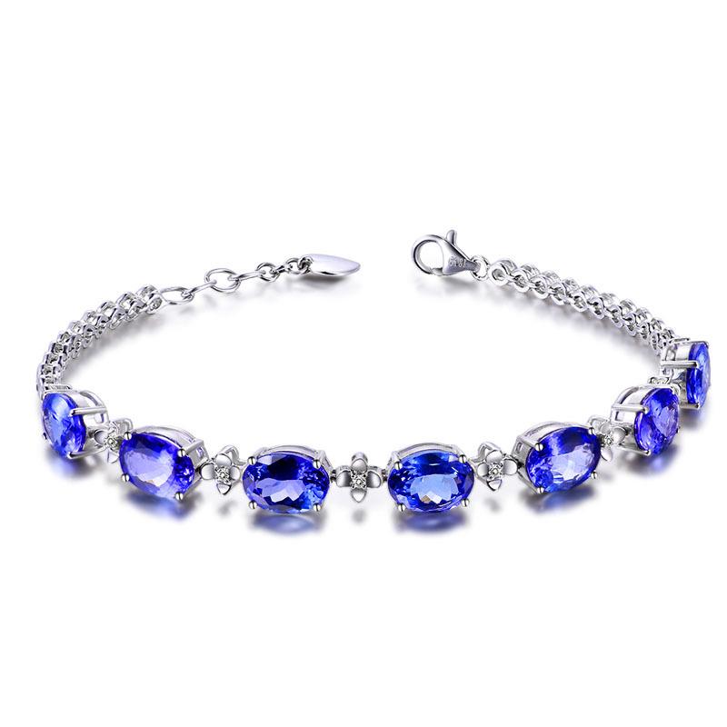 BELLA BOX Серия Color Treasure, новые популярные в Европе и США креативные сапфировые браслеты, серебряные ювелирные изделия