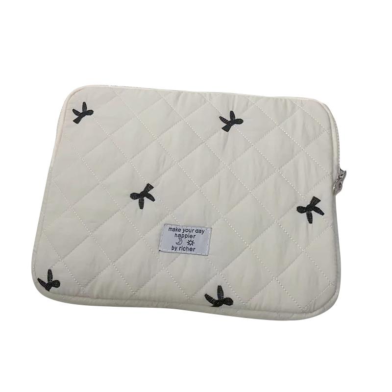 1 шт. вышитый милый бант для ноутбука, планшета, внутренняя сумка, корейский стиль для девочек, многоцветный ноутбук