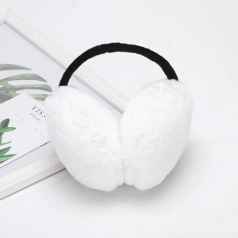 Winter Warm Earmuffs Soft Plush Ear Warmer for Women Men Fashion Solid Color Earflap Outdoor Cold Protection Ear-Muffs Ear Cover