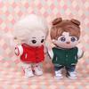 Casaul Wear Cotton Dolls Clothes Uniform Coat Plush Doll Jacket Coat Doll Baseball Jacket  20CM