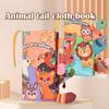 Baby Puzzle Early Education Toys Color Cartoon Book Toys Washable Tearable 3D Three-dimensional Cloth Book Animal Cognize Toys