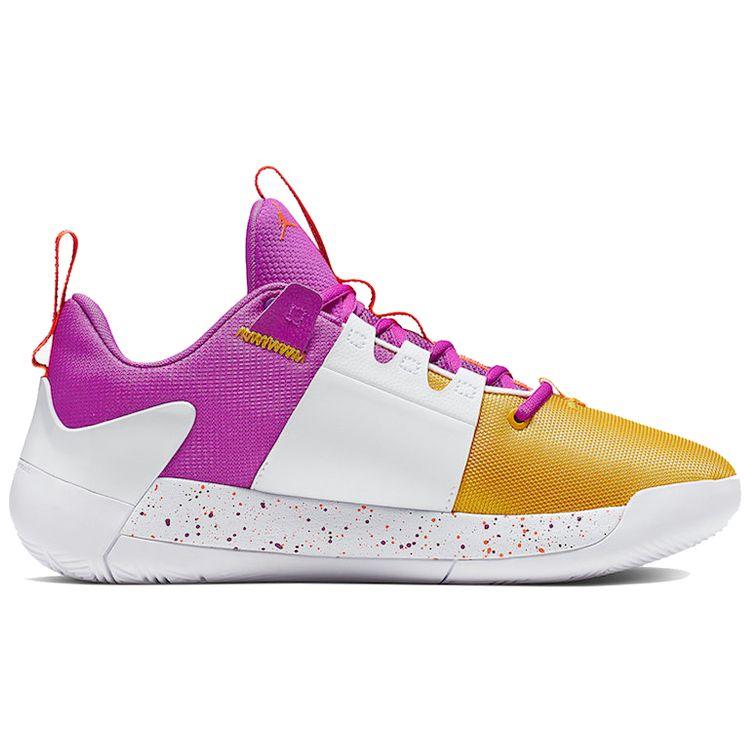 Мужские кроссовки Air Jordan Zero Gravity Amarillo Purple Оранжевый Белый Желтый-Конус-Оранжевый-Ярко-Фиолетовый AT4030-157