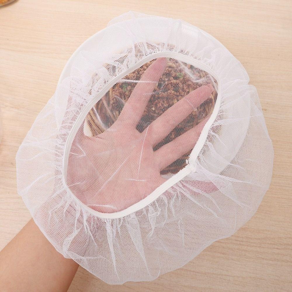Foldable Vegetable Fruit Dust Cover Breathable Mesh Cover Food Cover for Food Barrels Sauce Jars