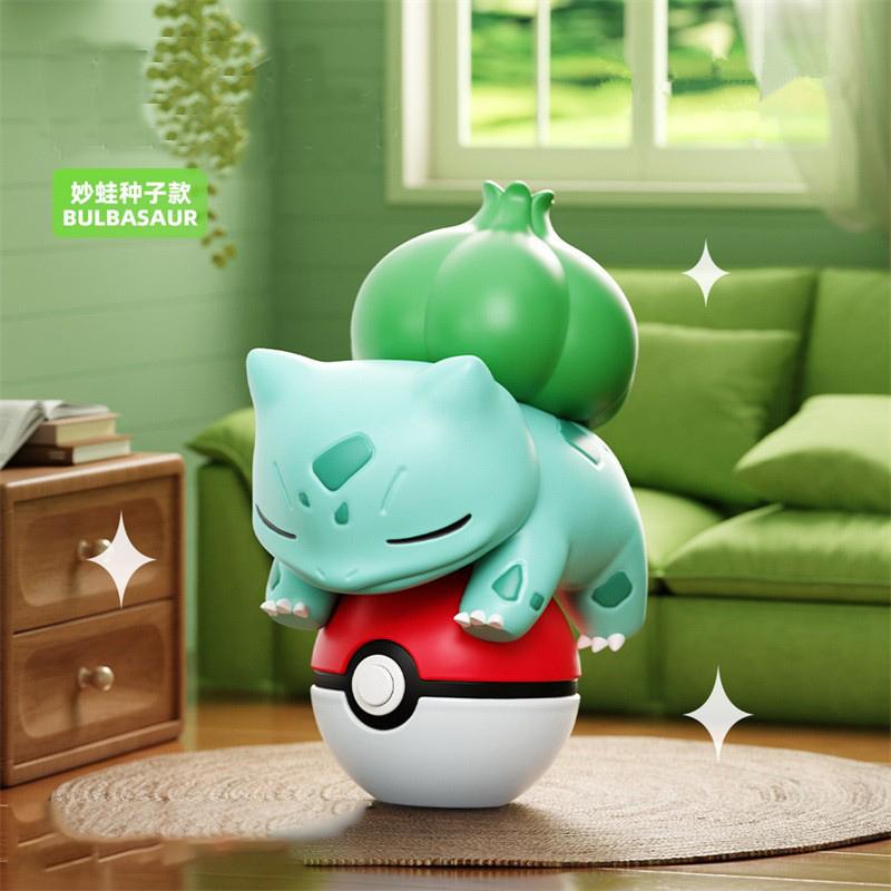 Authentic Pok é mon Pikachu Night Light Doll PSYDUCK CHARMANDER EEVEE Handheld Desktop Ornament Children's Christmas Gift