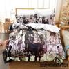 3D Print Anime Bed Sheet Attack On Titan Bedding Set Single Twin Full Queen King Size Bed Set Adult Kid Bedroom Duvetcover Sets