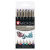 Fineliners - SAKURA - Pigma Micron - Set of 6 - Main Colors - 0.45 Mm