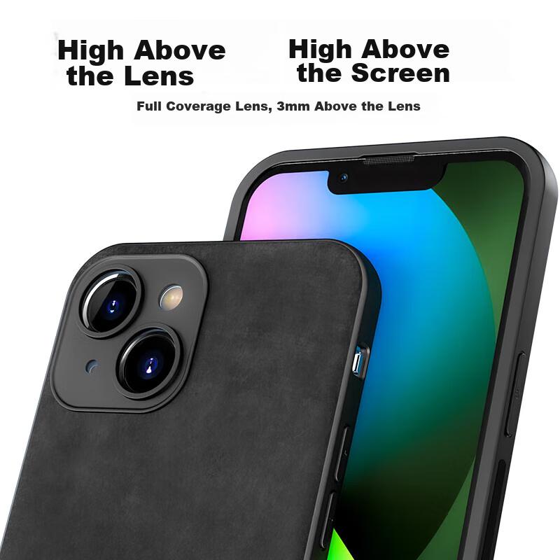 HotFire IPhone 15 Pro Case, Upgraded Skin-Like Matte Lens Full Protection Silicone Case - Smoke Gray